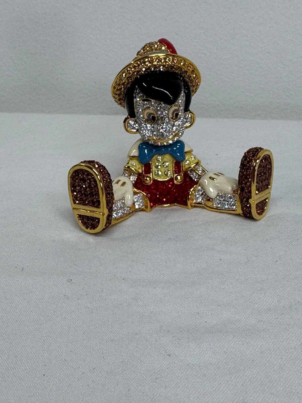 Arribas Bros. Pinocchio Jeweled Figurine Limited Edition Swarovski Crystals